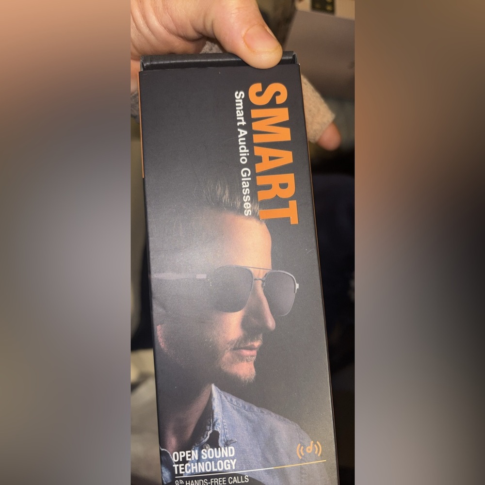 Black Rectangular Glasses Smart - image 3